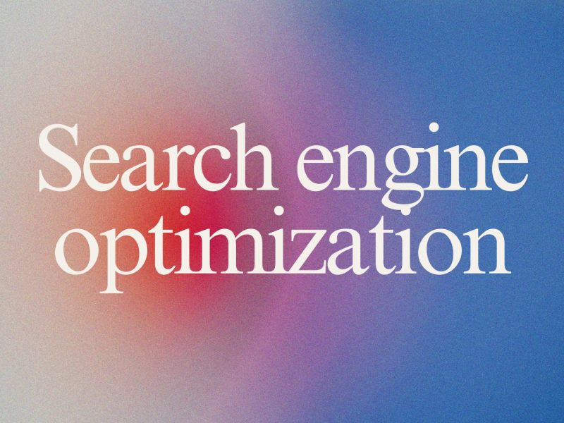 written "search engine optimization"